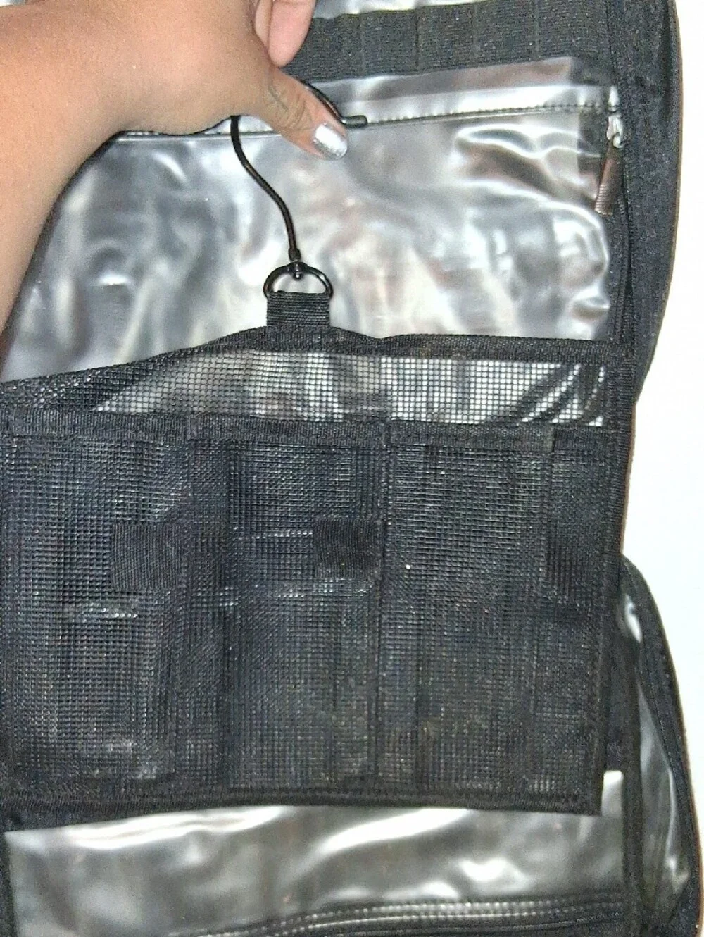 Murano Black Men's Travel Briefcase with Front Zip Pocket